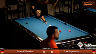 Yvonne Ullmann v Tina Vogelmann | TOR SERVICE 24 / BILLARD BECKMANN | Pinneberg Open 2017