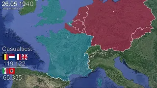 Battle of France in 1 minute using Google Earth