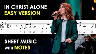 In Christ Alone | Sheet Music with Easy Notes for Recorder, Violin Beginner | Keith & Kristyn Getty