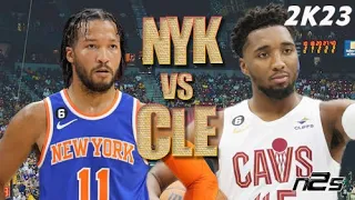 Cleveland Cavaliers vs New York Knicks - REGULAR SEASON - NBA 2K23