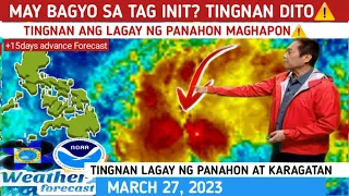 MAY BAGYO NA PARATING SA TAG INIT?: TINGNAN DITO⚠️ WEATHER UPDATE TODAY MARCH 27, 2023