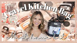 TRAVEL KIT EVERYONE NEEDS | WHATS IN MY KITCHEN BAG & ORGANIZATION | ALL AMAZON PRODUCTS WITH LINKS