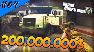 Grand Theft Auto 5 (Прохождение) #64 — БОЛЬШОЙ КУШ НА 200.000.000$ (ФИНАЛЬНОЕ ОГРАБЛЕНИЕ)