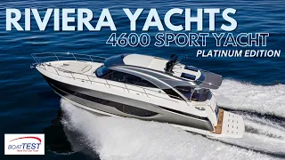 Riviera 4600 Sport Yacht Platinum Edition Features Video