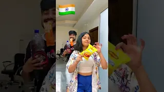 Food Vloggers in America🇺🇸 vs India 🇮🇳😂 @ChahatAnand #shorts #ytshorts #priyalkukreja