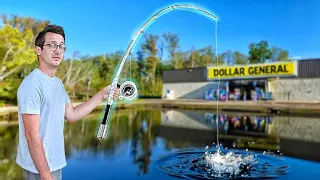 I Made a Fishing Rod Only Using Stuff from Dollar General...