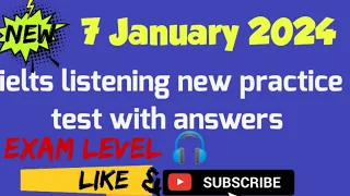 ielts listening new practice test with answers|7.1.24|#ielts #listening #new #practice #answers