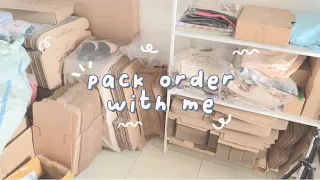 pack orders with me 💕 | no music + ASMR