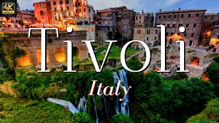 Tivoli Italy, Drone of Tivoli in 4k, Gardens & Fountains & Villa D'Este