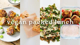 🌱 VEGAN PACKED LUNCHES for work or school (no microwave needed) 🌱