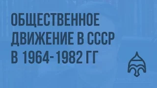 Общественное движение в СССР в 1964-1982 гг. Видеоурок по истории России 11 класс