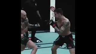 McGregor lands solid shots on Poirier #shorts