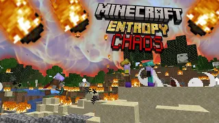 Beating Minecraft While Chaos Spawns Every 30 Seconds