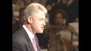 President Clinton speaking at the UN (1996)