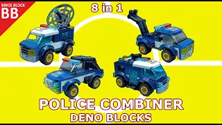 LEGO Combiner Deno Blocks Police (01) ⚡️ Speed build How to make a Robot Transformers D-No Blocks