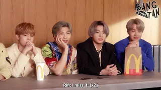 BTS McDonald's🍟🍔🍦 interview | Eng sub @McDonalds