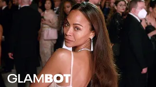 Zoe Saldana GLAMBOT: BTS at 2023 Oscars