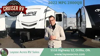 2022 Cruiser RV MPG 2800QB - Layzee Acres RV Sales