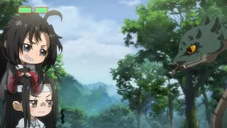 《魔道祖师Q The Founder of Diabolism Q》ep12比高|魏婴太调皮，为和量人蛇比高，竟爬到了蓝湛的头顶