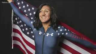 Olympian Elana Meyers Taylor celebrating being a mom