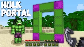 You HAVE to build HULK PORTAL in Minecraft ? Super HULK DIMENSION !