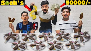 ₹50000 KULFI Eating Challenge | Looser Will Smell Dirty Socks 🤮