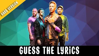 Can you continue Coldplay lyrics?