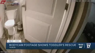 Bodycam footage shows toddler's rescue