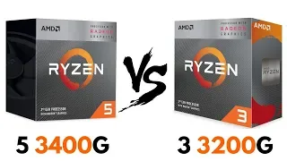 Ryzen 5 3400G vs Ryzen 3 3200G | Test in GAMES & BENCHMARKS | Ryzen 3 3200G vs Ryzen 5 3400G