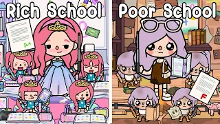 Poor School VS Rich School 🏚️🥺 Princess School | Sad Story | Toca Boca | Toca Life World