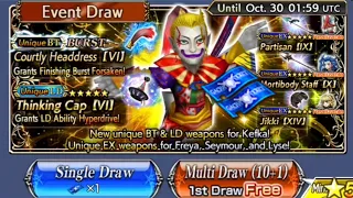 DFFOO Global: Kefka LD and Burst debuts! The chase for the Mad Clown begins!