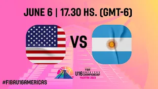 USA v Argentina | Full Basketball Game | FIBA U16 Americas Championship 2023