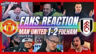 MAN UNITED FANS REACTION TO MAN UNITED 1-2  FULHAM | PREMIER LEAGUE