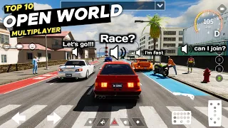TOP 10 Best Open World Multiplayer Car Games for Android & iOS 2024 • Play With Friends