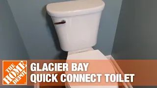 Glacier Bay Quick Connect Toilet | The Home Depot