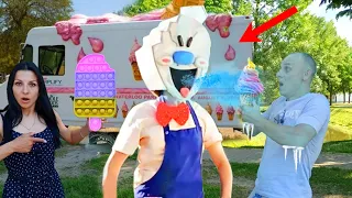 ЗЛОЙ МОРОЖЕНЩИК в Реальной Жизни! ICE SCREAM FULL GAMEPLAY in REAL LIFE  // ЮС ШОУ