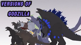 versions of godzilla #godzilla #foryou #sticknodes #parati #animación