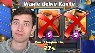 DREIFACH AUSWAHL Duell | BigSpin wählt meine Karten! | Clash Royale deutsch