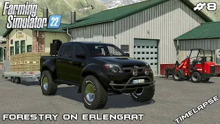 Building CARPENTRY and rock CRAWLING | Forestry on ERLENGRAT | Farming Simulator 22 | Episode 8