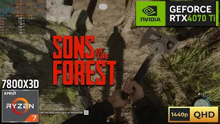 SONS OF THE FOREST | 1440p Max Settings | RTX 4070 Ti | Ryzen 7 7800X3D