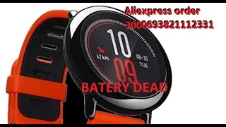 Aliexpress Order 3000693821112331 . Amazfit pace battery dead after 10 months of use.