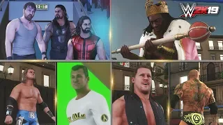 WWE 2K19 Entrances Part 2 - The Shield, Edge, King Booker, Chris Jericho, Batista & More