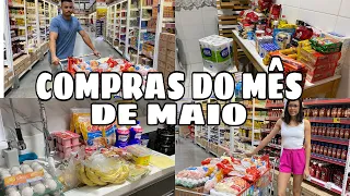 COMPRAS DO MÊS NO ASSAÍ - COMPRAS DO MÊS DE MAIO - MOSTREI VALORES - QUANTO GASTAMOS😱?#comprasdomês