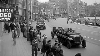 1940: Intocht Duitse troepen in Amsterdam begin Tweede Wereldoorlog - met Dam, Rokin, Muntplein