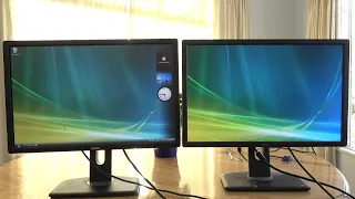 How Windows Vista handles dual monitors