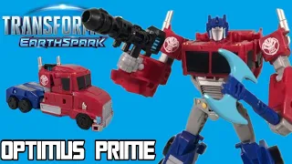 Deluxe Class Optimus Prime Review - Transformers Earthspark
