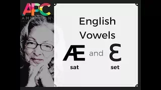 English Vowels, æ and ɛ