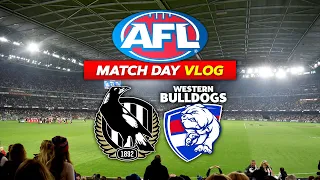 HOT DOGS, COLD PIES | COLLINGWOOD VS WESTERN BULLDOGS | AFL VLOG 2022
