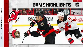 Devils @ Senators 4/26 | NHL Highlights 2022