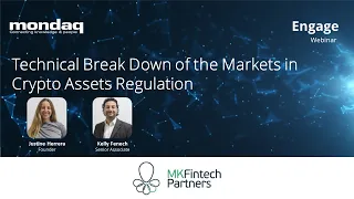 Webinar: Technical Break Down Of The Markets In Crypto Assets Regulation